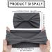 Kavya 6 Pcs Headbands for Women - Soft Boho Fashion Hair Bands in Grey - Elastic Yoga Hair Accessories - Buy Online on GoSupps.com