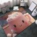 Flannel Carpet Cute Marshmallow Hot Chocolate Pattern 60 x 39 in Non-Slip Durable Suitable for Living Room and Office Bedroom - Buy Online on GoSupps.com