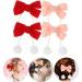 Beaupretty 2 Pairs Christmas Bow Hair Clips Xmas Hair Barrette Furry Ball Hair Pins Christmas Hair Accessories Xmas Holiday Supplies - Buy Online on GoSupps.com