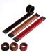 Original Bun Maker Band - Bun Hairpiece for Children and Adults (Black Dark Brown and Red) Red Brown and Black