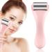 Ice Roller For Face & Eye Puffiness Relief Skin Care Ice Roller Relief Pain Stainless Steel Cold Facial Roller Face Massager (Pink)