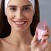 Fovolat Cleansing Facial Brush - Soft Silicone Face Scrubber | Rechargeable Vibrating Waterproof Simple Skin Care Tools For Deep Cleansing Exfoliation & Firming Pink (English) - Buy Online on GoSupps.com