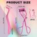 Lash Curler Tweezers Set 2 in 1 Stainless Steel Eyelash Tweezers with Eyelashes Curler Eyelash Applicator Tool for Women Girls Makeup Beginner & Makeup Artist (Pink) - Buy Online on GoSupps.com