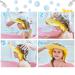 Silicone Hair Washing Hat for Toddlers | Adjustable Shampoo Cap for Kids - Yellow - Buy Online on GoSupps.com