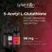 Lyfetrition S-Acetyl L-Glutathione 98mg 4 Oz Liquid 220 Servings Made in USA Quick Absorption Quality Potent Ingredients Third-Party Tested Non-GMO GMP Certified Cruelty-Free Products - Buy Online on GoSupps.com