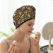 Hair Towel Wrap & Drying Turban - Quick Dry Head Towel (Mushrooms & Autumn Design) for Effortless Hair Care - Buy Online on GoSupps.com