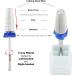 PANA Nail Carbide 5 in 1 Bit - Two Way Rotate use for Both Left and Right Handed - Fast remove Acrylic or Hard Gel - 3/32" Shank - Manicure Nail Art Drill Machine (Medium - M Silver) Medium - M Silver - Buy Online on GoSupps.com