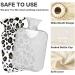 Black Brown Leopard Hot Water Bottle with Cover - 2L Pain Relief & Period Cramp Heating Pad - Buy Online on GoSupps.com