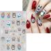 Christmas Nail Stickers 9 Sheets Self-Adhesive Nail Decal Elk Nail Art Decoration Design Supplies - Buy Online on GoSupps.com