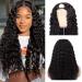 U Part Wigs Human Hair Wigs for Black Women Deep Wave Human Hair 180% Density Brazilian Virgin Hair Full Head Clip in Half Wig V Part Glueless wigs Human Hair Pre Plucked U Shape Wigs Natural Color(26 inch) 26 Inch Upart...