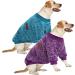 Hualisiji 4XL Dog Sweater - Warm & Light Large Dog Hooded Sweatshirt (Blue & Purple) - Soft Texture & Elasticity - 2PCs - Buy Online on GoSupps.com