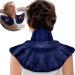 REVIX Microwave Heating Pad for Neck Shoulders and Back Pain Relief Weighted Hot Neck Shoulder Wrap with Herbal Aromatherapy Microwavable Moist Heat Neck Warmer Scented Navy