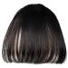 juanxian Girl's One Piece Hair Extensions Fashion Front Fringe Bangs/fringes Clip In On(Black) 5-Black