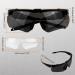 ToopMount Tactical Shooting Glasses with 3 Interchangeable Lens | Anti-Fog, UV400 Protection, Airsoft Goggle, Black Frame - Buy Online on GoSupps.com
