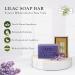 Adirondack Natural Lilac Soap Bar - 16 oz Handmade Organic Vegan Moisturizer for Dry Sensitive Skin - Perfect for Men Women & Babies - Buy Online on GoSupps.com