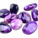 June&Ann Purple Agate Palm Stones - Healing Gemstone for Meditation and Chakra Balancing - Buy Online on GoSupps.com