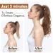 Tess Ponytail Extension - 40cm Ashblond Balayage Wavy Braid | 90g Long Hair Extension (#16P613) - Buy Online on GoSupps.com