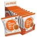 Protein Balls Cacao & Orange Flavour by The Protein Ball Co - Natural Plant Based Protein Snacks with Added Vitamins - 10 x 45g Bags - High Fibre Gluten Free No Artificial Sweeteners Cacao and Orange