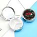 Round Rose Print Pill Box | 3 Compartment Portable Medicine Organizer | Decorative Metal Pocket Pill Case - Perfect Gift - Buy Online on GoSupps.com
