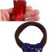 16-Piece Women's Hair Accessories Set - Stretch Elastics Colorful Hair Ties & Ropes Wig Decor - Red Blue Purple Rose Red - Buy Online on GoSupps.com