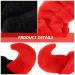 Minkissy 2pcs Devil Horn Headband Set - Soft Makeup & Shower Bands for Face Washing & Spa (Red & Black) - Buy Online on GoSupps.com
