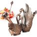 Exquisite Silverware Holder & Swan Spoon Holder | 13 Sets Red Antiquity Cutlery Accessories for Weddings Parties & Daily Use - Buy Online on GoSupps.com