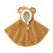 ITODA Toddler Winter Fleece Coat Poncho Cape Cute Hooded Cloak Coat Winter Warm Outwear Jacket Pattern Hoodies Girls Boys (0-3 Years) 24 Months Khaki