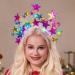 Zoestar Light Up Star Halo Crown Headband LED Stars Goddess Headbands Luminous Carnival Rave Headpiece Sparkly Party Costume Hair Accessories for Women and Girls (Colorful) - Buy Online on GoSupps.com