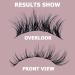 Fluffy 02-C 12mm Individual Eyelashes - DIY Makeup Extensions | Premium Quality Quewel Lash Segments for Stunning Eyes - Buy Online on GoSupps.com