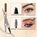 DAGEDA 2-in-1 Eyebrow Pen and Eyebrow Gel Magic Eyebrow Pencil with 4 Fork Tip Waterproof Microblading Eyebrow Pen Brow Gel Long-Lasting Natural Eye Brow Pen For Defining Brows 02 Dark Brown - Buy Online on GoSupps.com