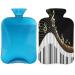 Piano keyboard heat bottle with a fluffy cover 2 l large capacity hot water bottles for children men women music notes art hot water bottle for cozy nights pain relief back