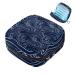 Muooum menstrual artery Bag zipper Women's bond bag tampons collect bags for women girls (blue sea waves) color 1 4.7x6.6x6.6 in/12x17x17 cm