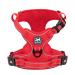 POPOTET Dog harness without a train reflective dog harness for medium -sized dogs without chokes adjustable softly padded pet vest with simple control handle (red suitable trimming m) m red.