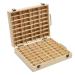 JAYEUW Essential Oil Storage Box Wooden Aromatherapy Box with 64 Compartments for Nail Polish Fragrance Oils Essential Oil