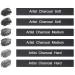 STAPENS 6 Pack Compressed Charcoal Sticks Vine Charcoal Stick for Drawing Sketching Shading Art Supplies Sketch Kits Tools Soft Medium and Hard Grade Black-6