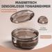 OFIDUS Prothess-Badetui: 2-in-1 Portable Leak-Proof Retainer Case & Cleaner for Dentures Transparent Braces and Mouth Protection - Ideal for Home & Office (Black) - Buy Online on GoSupps.com