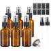 ALIFEIA 30ml Amber Glass Spray Bottles Small Empty Fine Mist Refillable Travel Spray Bottle for Cleaning Perfume Aromatherapy Cosmetic Sprays Hair Essential Oils with Fine Mist Dispenser(6 Pack) Amber 6 Pack 30ml