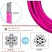 Hofleine 9m Cable Leash for Large Dogs - Durable Linen Tie Out for Medium & Large Dogs Up to 40kg - Perfect for Camping - Pink - Buy Online on GoSupps.com
