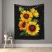 VANANI Summer Sunflower Wall Hanging. Easy Installation. Living Room And Bedroom Decorations. Wall Art Tapestry. (130x152cm) Black One Size - Buy Online on GoSupps.com