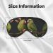 Buy Couple Parrots Olive Print Unisex Sleep Eye Mask | Soft Comfort Eye Shade Cover for Travel Yoga & Shift Work - Buy Online on GoSupps.com