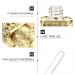 Buy Refillable Perfume Bottle Set - 3 Gold Arabian Essential Oil Bottles (3ml) | Vintage Travel Perfume Container - Fancy Retro Design - Buy Online on GoSupps.com