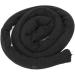 Spiral Lock Hair Ties Bendable Long Dreadlock Ponytail Holder for Thick Curly Hair Pure Black - Buy Online on GoSupps.com