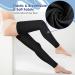 Beister 15-20 mmHg Thigh High Compression Stockings - Medical Grade Footless Sleeves for Varicose Veins, Edema, DVT - Black XL - Buy Online on GoSupps.com