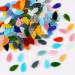 Aunifun Flat Glass Mosaic Tiles 150 pcs - Stained Glass Waterdrop Gems for DIY Crafts and Home Decoration - Buy Online on GoSupps.com