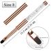 YCYAN Oval UV Gel Nail Brush - Size 8 Rose Gold with Rhinestone Handle | Professional Nail Art Tools - Buy Online on GoSupps.com