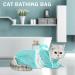 JULMELON Cat Washing Bag 10 PCS Set - Adjustable Shower Net Bag, Grooming Brush, Nail Clipper, File, Combs, Tick Tool, Nail Caps & More - Buy Online on GoSupps.com