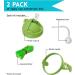 3-in-1 Weighted Straw Sippy Cup Conversion Kit for Comotomo Bottles | 2 Pack Green | Compatible with 5 & 8 oz Bottles | Versatile Extended Use | Comotomo Straw Cup Converter - Buy Online on GoSupps.com