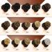 Sofeiyan Messy Bun Hair Piece - Wavy Curly Synthetic Chignon Clip in Claw Hairpiece for Women - Darkest Brown/Black - Buy Online on GoSupps.com