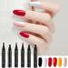  G n rique Gel Nail Polish Pen | 6 Colors | Quick Drying | UV Free | For Professional Manicures | Precise Application | 6 Marker Set | Long Lasting - Buy Online on GoSupps.com