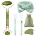 Scettar 6 pieces Jade Gua Sha Stein Set Natural Jade Massager roller facial roller Massage tool for eye swelling skin tightening face massager